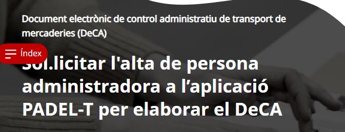 Transcalit1962's tweet photo. 🚛 DeCA | La Generalitat posa en funcionament PADEL-T, plataforma pública i gratuïta per generar, gestionar i conservar el Document de Control Electrònic.
📌 Ús voluntari. Ja es pot sol·licitar l’alta.
👉 https://t.co/6MCWcGhK3l
#Transport #DeCA #PADELT #TRANSCALIT https://t.co/A1VjbERYOL