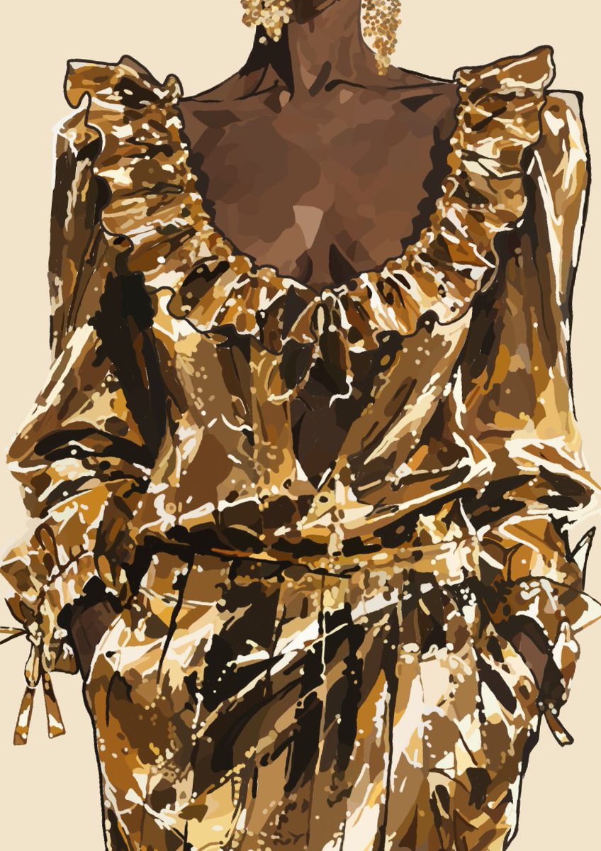 LaModeUnknown's tweet photo. Also, I’m participating in a fashion illustration contest on IG, themed around Saint Laurent SS27.😭

PS: I HAD to submit this one, I’ve spent too many DAYS on those golden reflections lmaooo https://t.co/HuTa7Ibns3