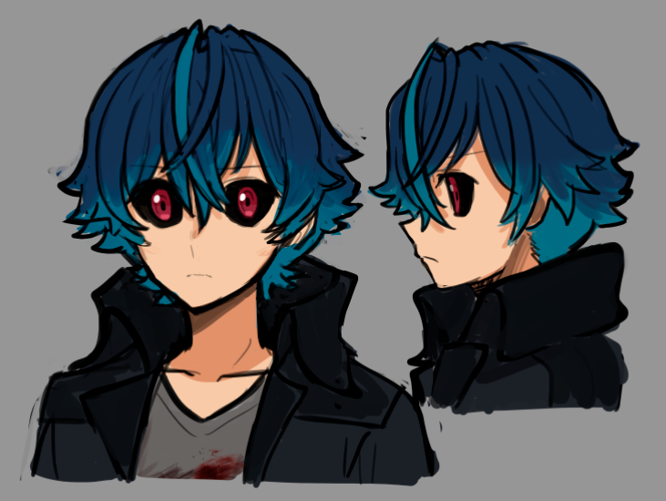 VictorColunda's tweet photo. OC INTRODUCTION - This is my OC 'Antal'.   

I whipped him up a few years ago with the help of @/matdes_0.  Inspired by the revenants from Code Vein I love my character so much.   

If you want to draw him feel free, I'd be honoured!  

Artist credit for these 4 images below! https://t.co/K2bUWYYybo
