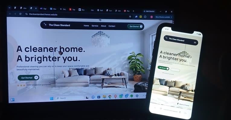 osesbuilds's tweet photo. designed and built a fully functional cleaning service website, and i made it responsive across desktop, tablet, and mobile with smooth interactions 

check it out: https://t.co/7J7zRWTpS6 https://t.co/RgVhr4qSTr