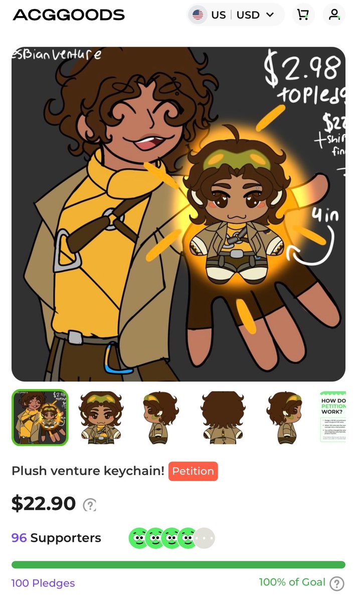 lesbianventure's tweet photo. 🪨VENTURE PLUSHIE PETITION‼️‼️🪨
NEW UPDATE!! 
We’ve OFFICIALLY hit 100% for pledges!! THANK YOU SO MYCH FOR EVERYONE WHO SHARED IT AROUND AND PLEDGED😭😭😭genuinely could not do it without you we still have less than 7 days to hit the freebie rewards!! I cannot wait! TYSM‼️‼️ https://t.co/kvfpdUcyxy