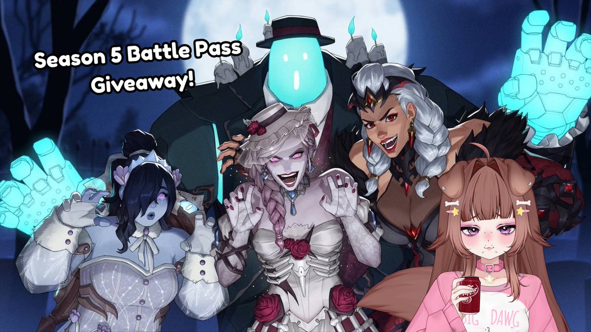 SparkleTollie's tweet photo. In honor of spooky month and the new #Overwatch season coming out today, I’m doing a giveaway/raffle !!! 

Prize : Season 5 Battle Pass
3 winners!!! 

• Like, retweet, follow
• and tell me your favorite skin in the battle pass this season! (Optional)

✨Winners announced 10/11 ✨