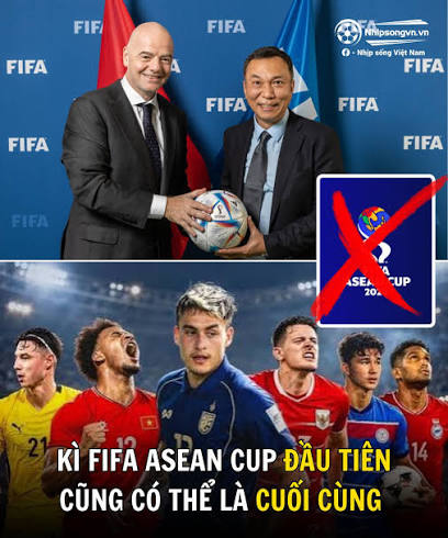 acctrung's tweet photo. 🚨 FIFA ASEAN Cup có nguy cơ chỉ tổ chức đúng 1 lần!

Giải đấu đứng trước khả năng bị khai tử vì thiếu kinh phí và lịch thi đấu quá tải. 😳 https://t.co/3gtiHEiCAw