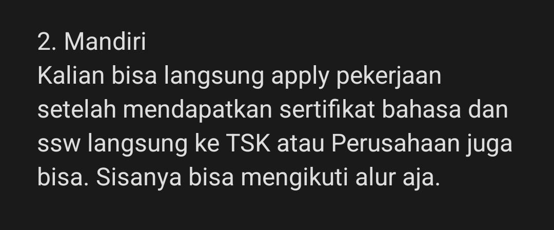 daaengie_'s tweet photo. Sedikit Informasi 
Tahapan untuk berangkat ke Jepang melalui Visa Tokutei Ginou 1

Kalian bisa melalui dua cara : https://t.co/iTL8GJtJMK