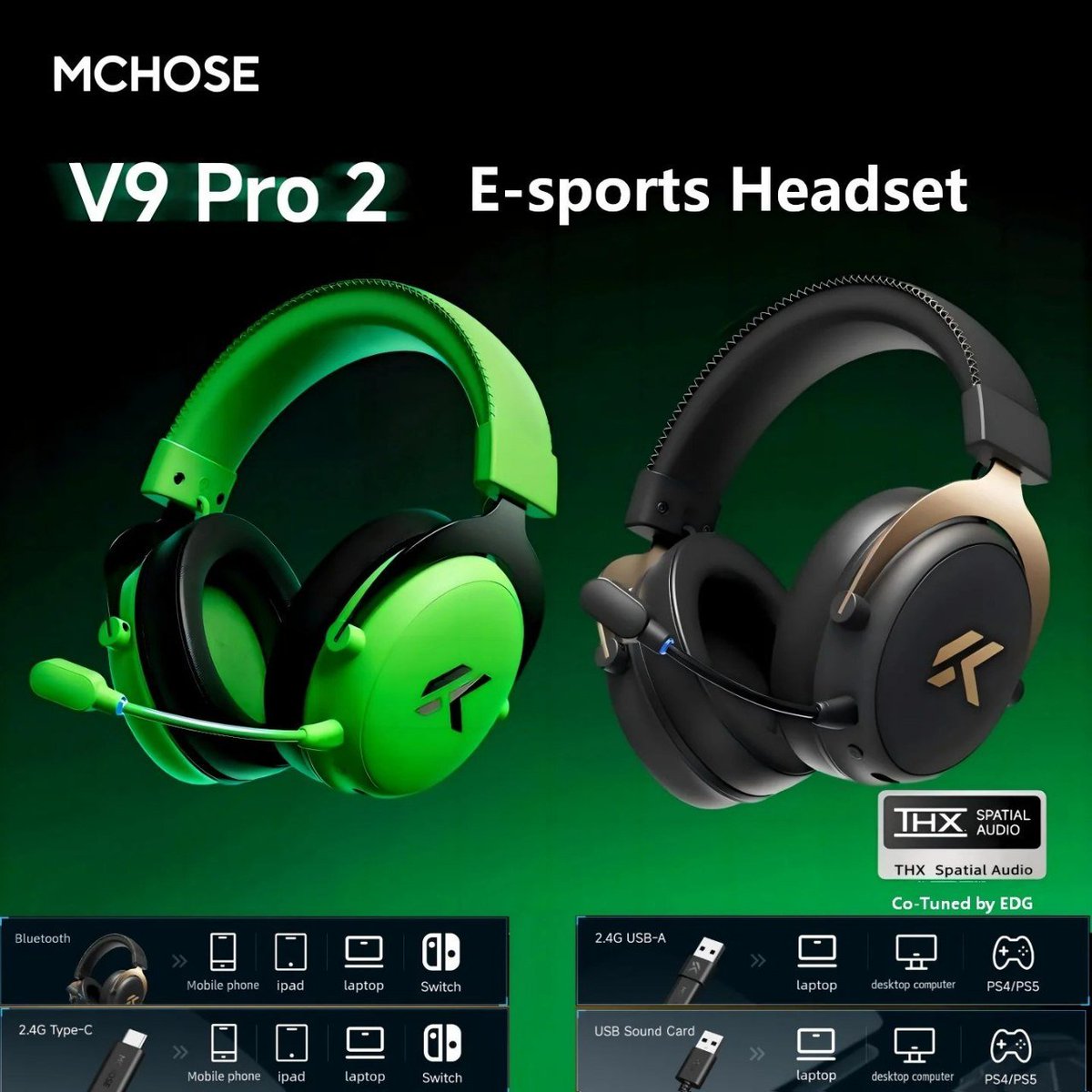 LinksBrazil's tweet photo. APP -  Mchose V9 Pro 2 Headset Gamer Sem Fio Áudio Espacial Thx 53mm - R$256

-Cupom no APP BRCD2 + Moedas

https://t.co/EoZe0ZdBhH

anuncio https://t.co/zz4cG4nF6q