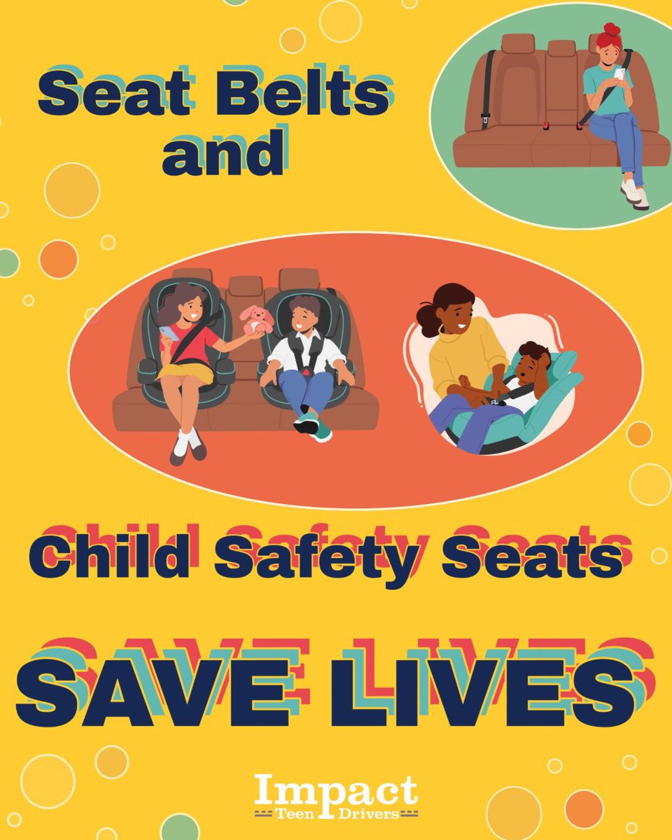 impactdrivers's tweet photo. Each car, each ride, no excuses. Everyone needs to be buckled up in the correct seat. Seat belts and child safety seats save lives!

#PassengerSafety #BuckleUp #ChildSafetySeat #SeatBeltsSaveLives https://t.co/8mNF3mZbEo