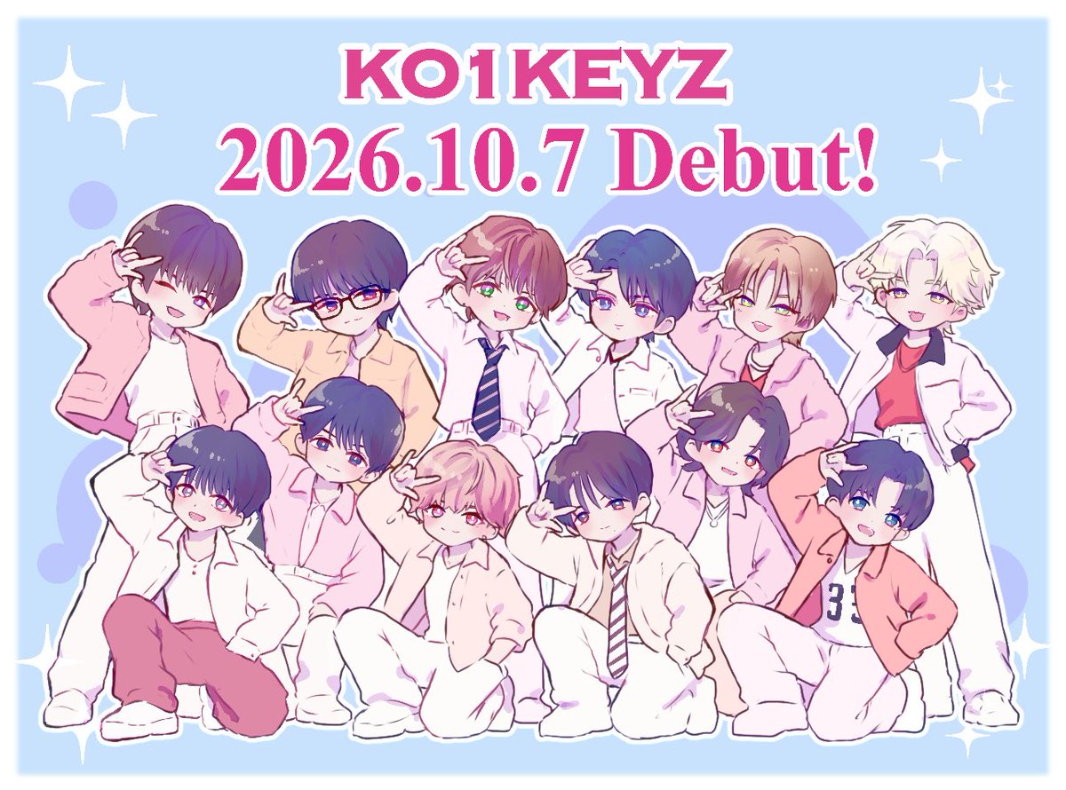 goomk39's tweet photo. デビューおめでとう✨✨
12人でこれからもキラキラ輝いてね
🍀⚾️🏃🌟⚽️🐲🥔⚡️🍎🍰🎀🚀

#KO1KEYZ_1007_Debut
 #KO1KEYZ_FA https://t.co/PI6qIu1mwq