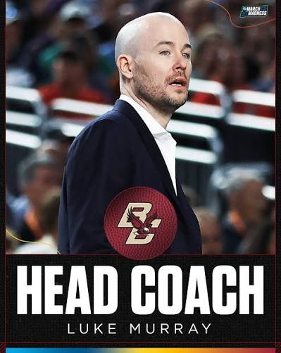 HoopCoach32's tweet photo. The @CoachLukeMurray era starts at @BCMBB 28 days from now vs @Wagner_MBB at Conte Forum #GOEAGLES https://t.co/jsWvQ0E52E