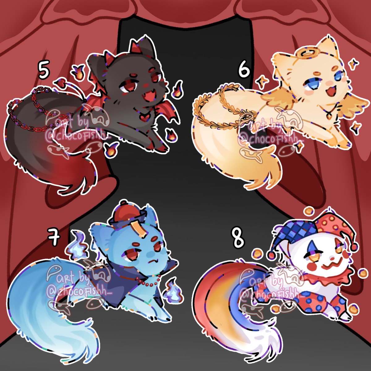 chocochive's tweet photo. A bit update! 12 more one of a kind YCH themed Fox (mostly halloween themed!) kindly check my vgen shop here!
 
https://t.co/m70LoDuTyt

#vgenshop #adoptable https://t.co/bePdtpTneU