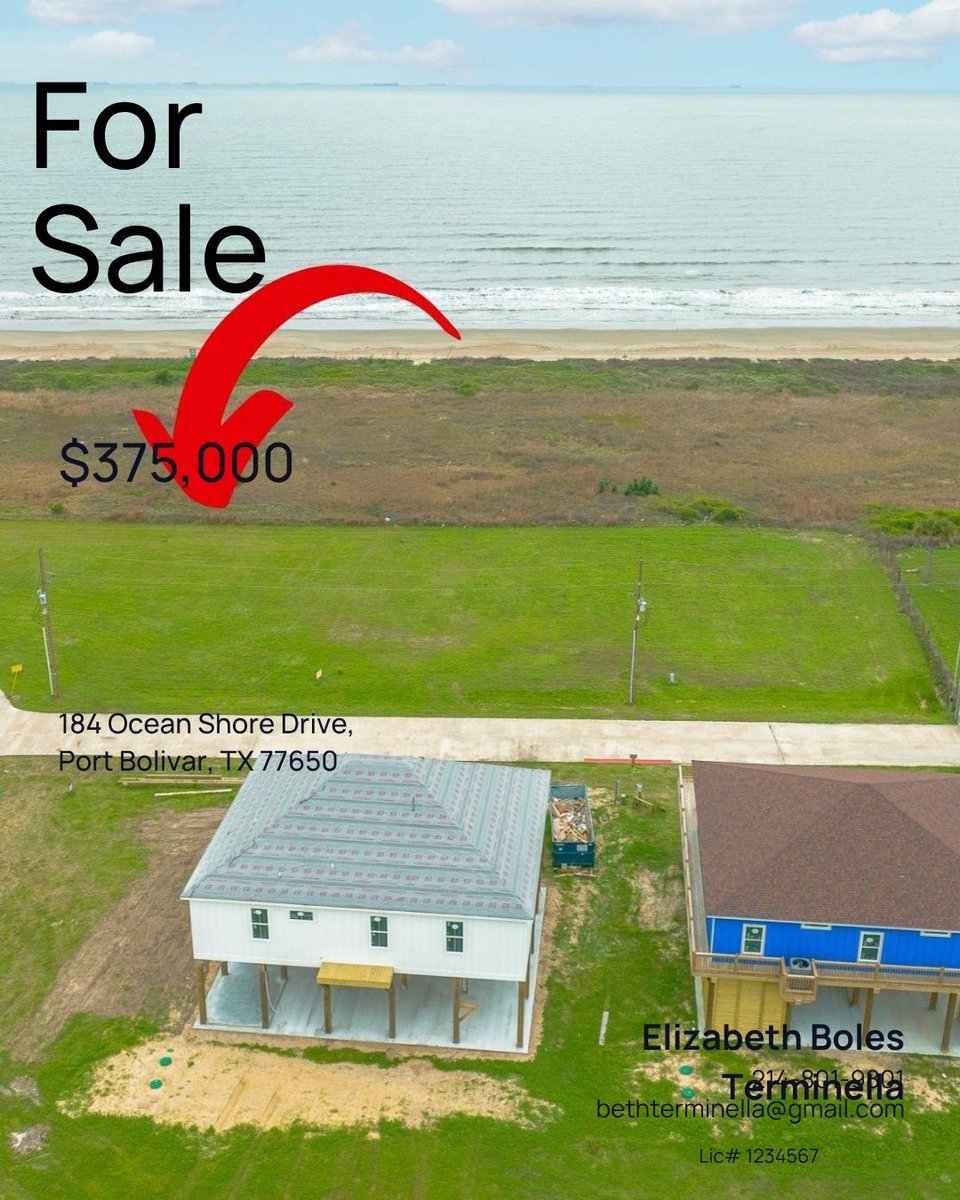 Terminella's tweet photo. Looking for land in Crystal Beach or along the Bolivar Peninsula?

See something that fits your plans? Let’s talk.
Crystal Beach One10 Realty Group | eXp Realty
https://t.co/vPU1MIEcVI
#CrystalBeachTX #BolivarPeninsula #TexasRealEstate #LandForSale https://t.co/KEyjTVkVLp