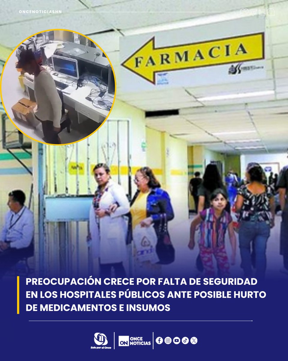 11_Noticias's tweet photo. 🏥💉La incertidumbre surge después que una cámara grabara a un hombre sustrayendo 📄equipo y documentación del Hospital Escuela, en Tegucigalpa.😷

Lea la nota completa:👉🏻 https://t.co/8JlpN1MOD3

#HospitalEscuela #SaludPública #Hurto #SaludHonduras https://t.co/RzKdYMoosr