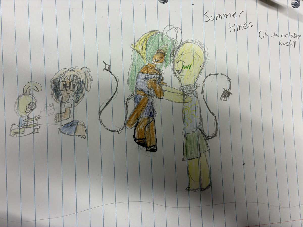 Camiow0's tweet photo. Summer time!! #faa #factattackadventure #doodles #school #summer #yumeship https://t.co/G0961YVJPu