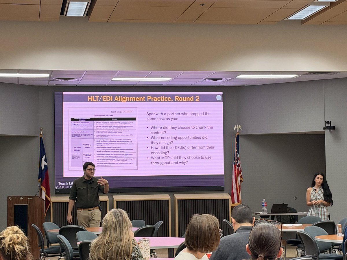 MISDTandL's tweet photo. A great day of training is happening with TLAC today in Midland ISD! We appreciate leaders and MCLs engaging in learning, sharing ideas, prepping, and rehearing to refine their craft with EDI, our ARC 2 priority. 
@TeachLikeAChamp 
@MISDTalent https://t.co/cm7Uyiz8kh