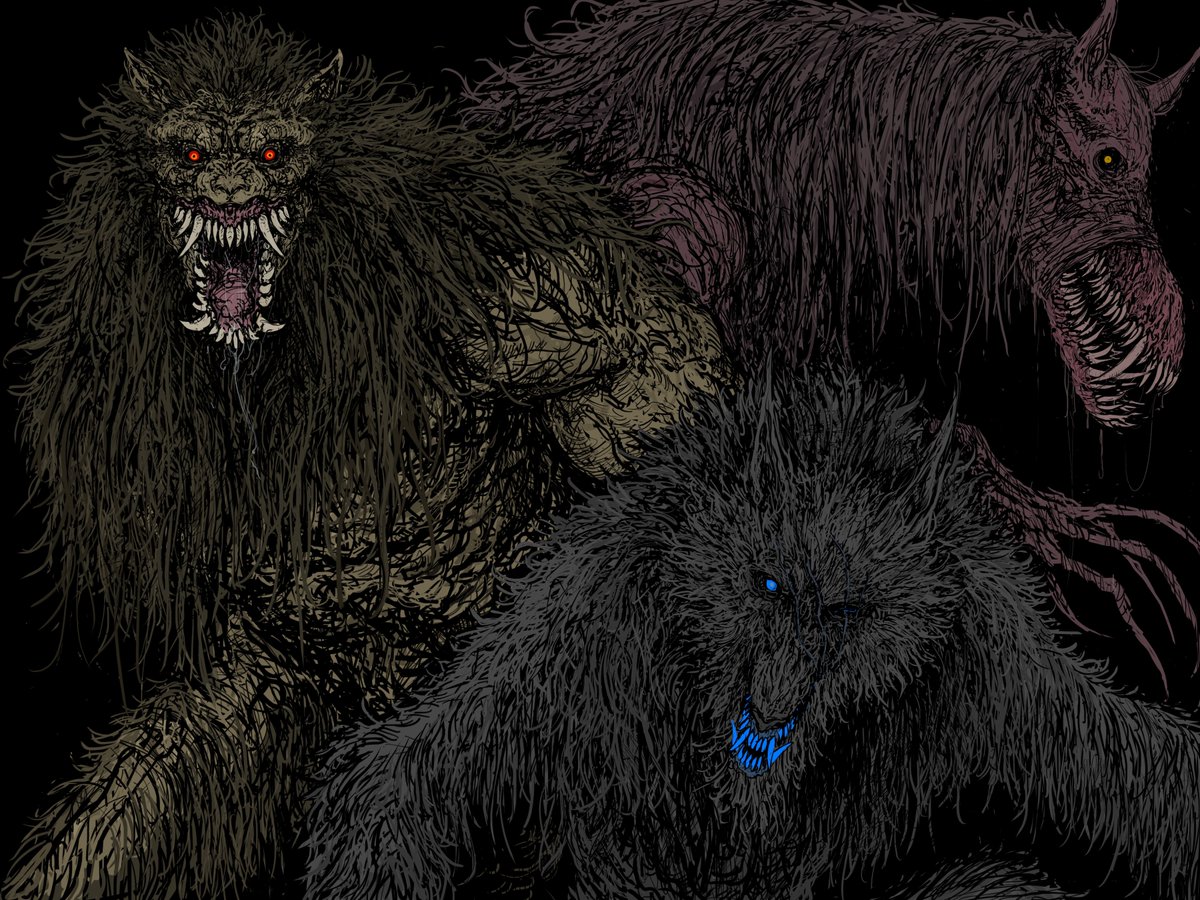Carapace777's tweet photo. GARM CLAN 
(Never mistake a GARM for a simple werewolf) https://t.co/2F4vdRqQIP
