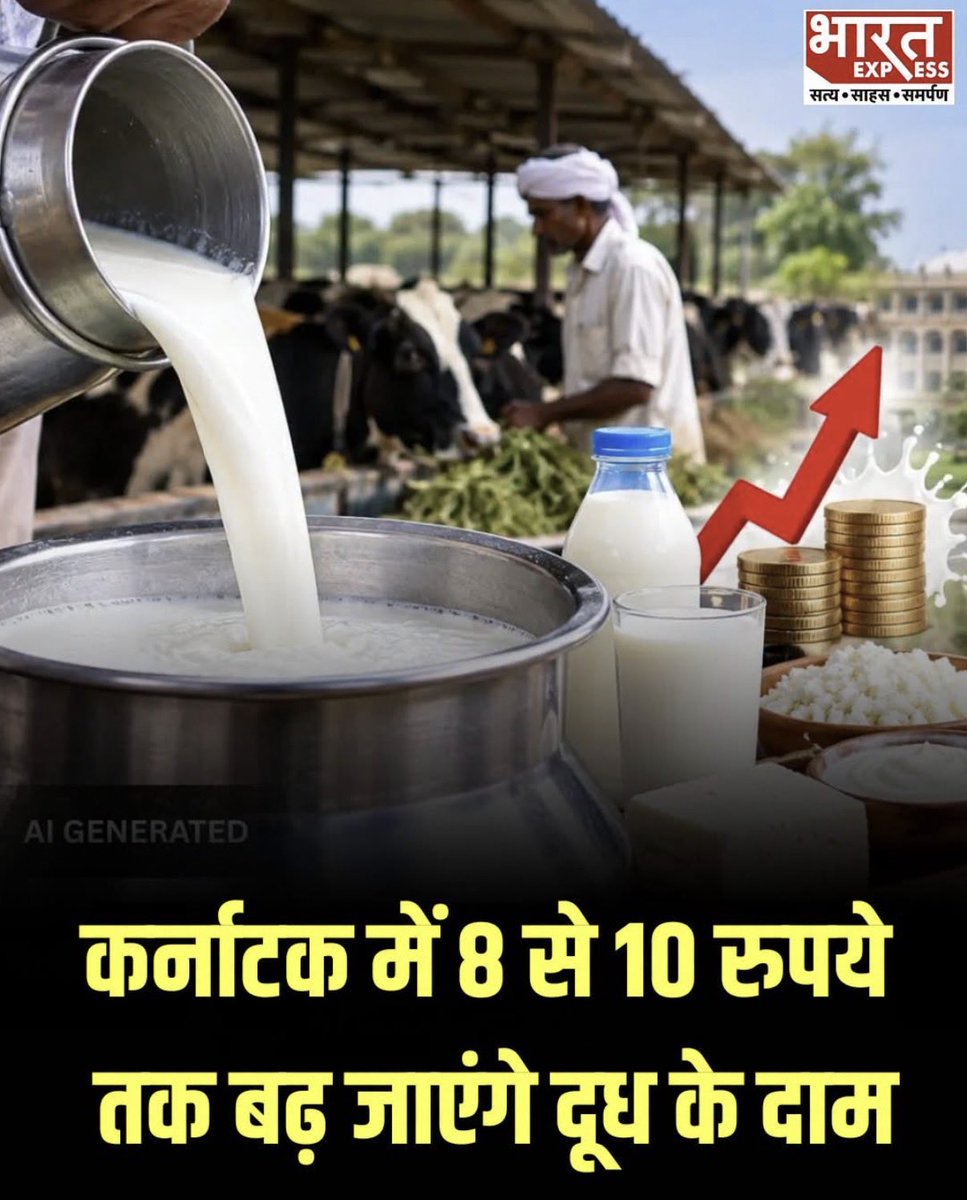 ImPraveenJha's tweet photo. ज्ञानेश कुमार इस्तीफ़ा दो !

कर्नाटक में दूध 8 से 10 रुपये तक महंगा हो सकता है। इस बात का फैसला आज दोपहर कर्नाटक कांग्रेस कैबिनेट की बैठक में हुआ। ज्ञानेश कुमार को सच में इस्तीफ़ा देना चाहिए !! https://t.co/g6yDmxjSF0