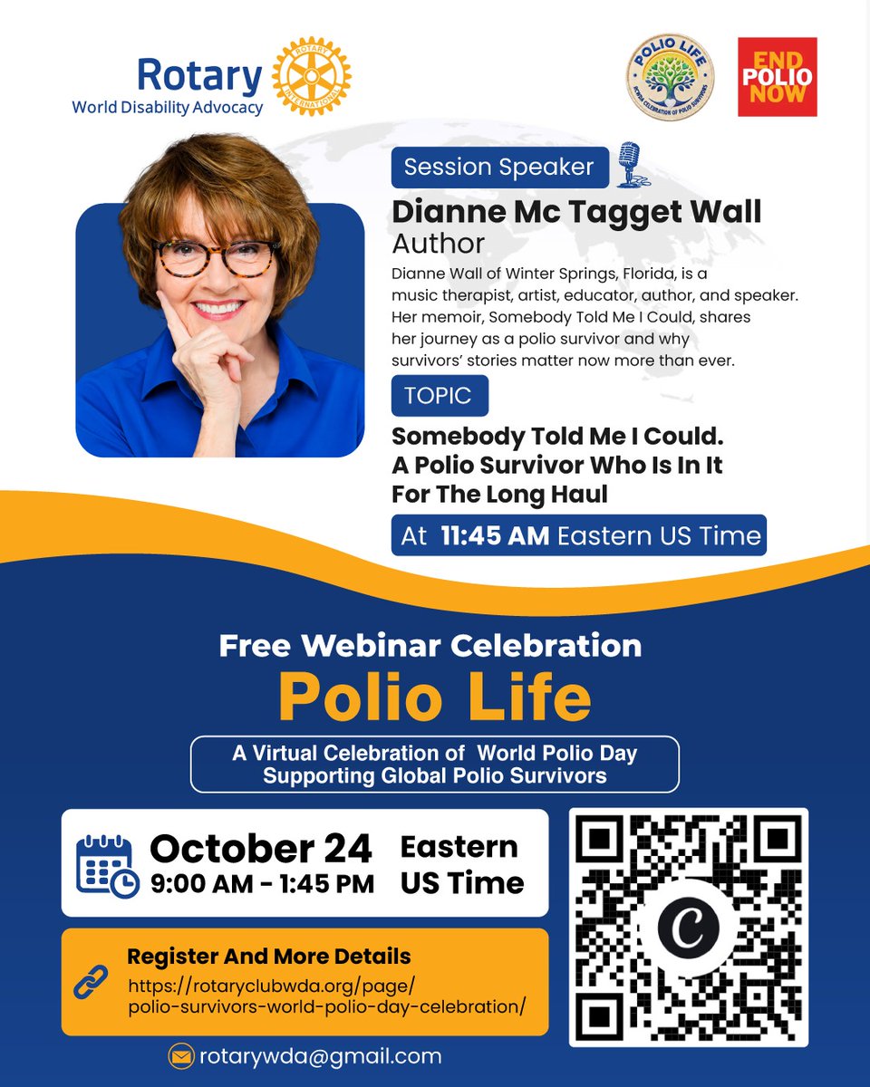 RotaryWDA's tweet photo. For the schedule of events, details, and to register in advance for this meeting:
https://t.co/05lEPkYNN1
Email: RotaryWDA@gmail.com https://t.co/wVBkklzvXI