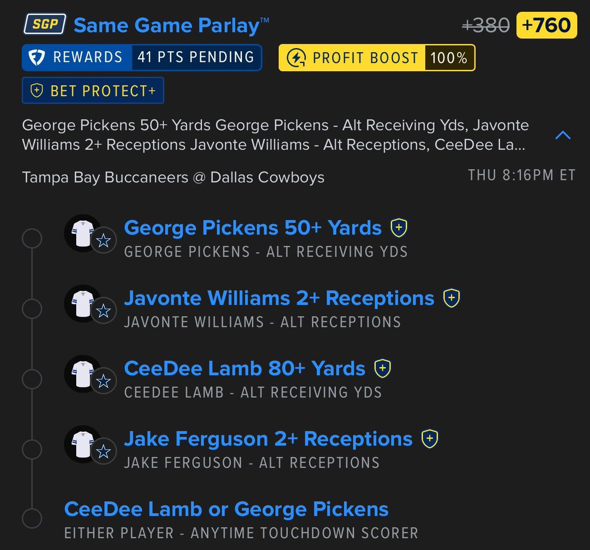 ParlaybyAce1's tweet photo. Thursday night football parlay #1 🏈 
 @Playbook https://t.co/EXjtQaGAaZ
