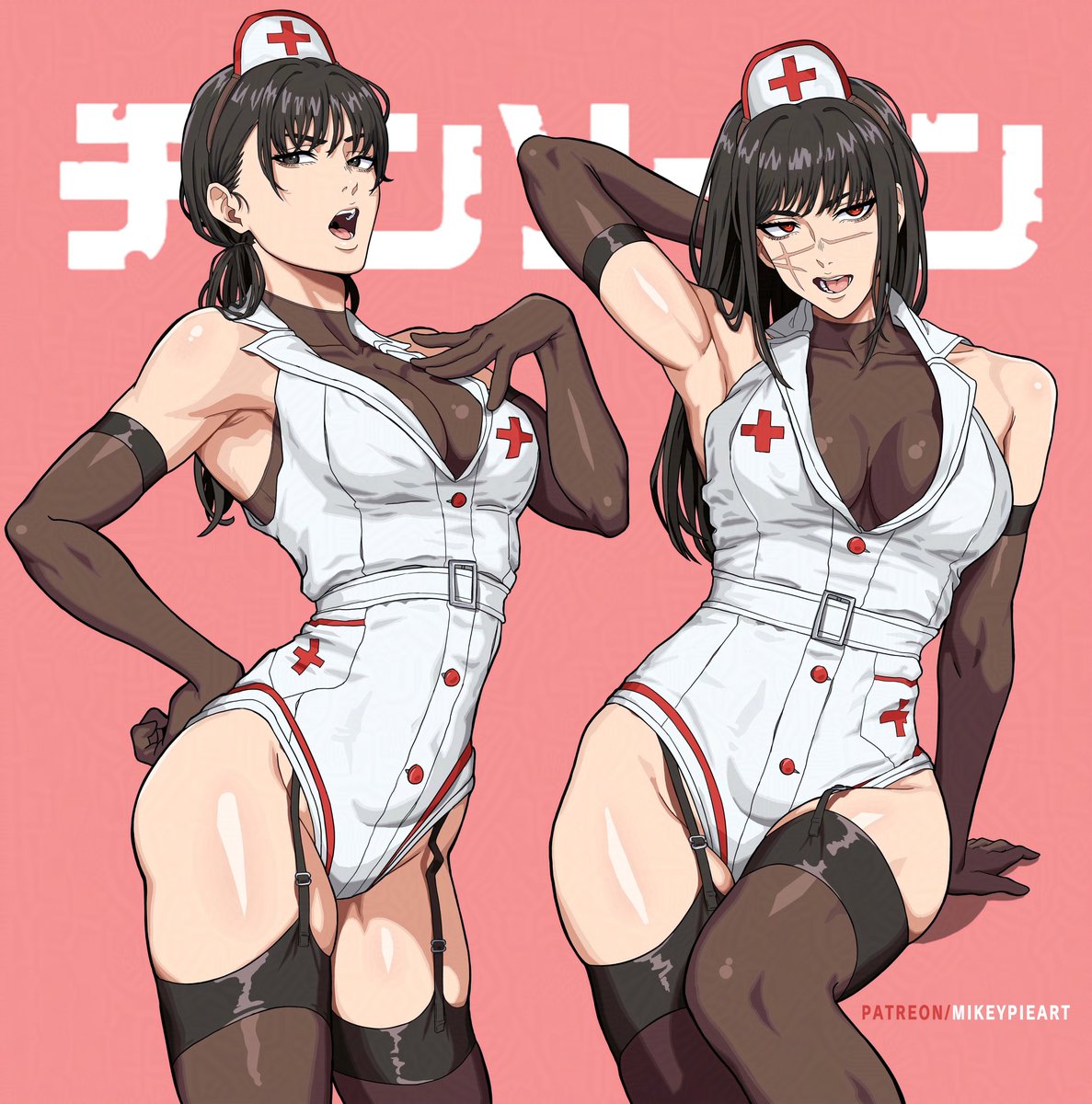 MikeyPieArt's tweet photo. Nurse Asa &amp; Yoru 💉 https://t.co/4TEF50kUKZ