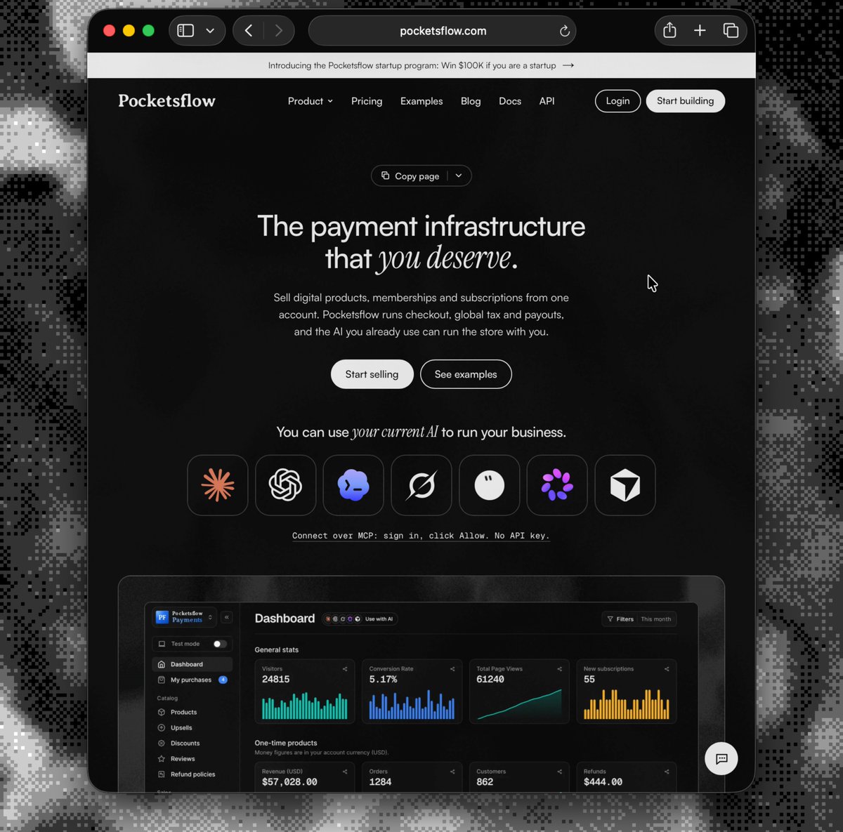 pocketsflow's tweet photo. we have a new design 🎉 https://t.co/Rq6PgwqiKH