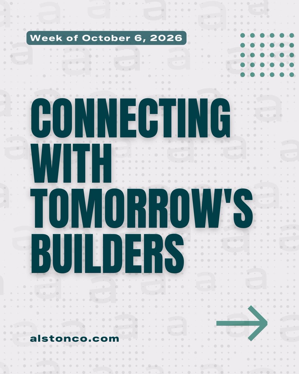 alstonconstruct's tweet photo. Next on the Alston Campus Tour:

📌UGA Engineering &amp; CS Career Fair | Today, 3:30-7 PM | Athens, GA

📌NAU Construction Management Career Fair | Oct 9, 1:30-3:30 PM | Flagstaff, AZ

Meet our team and explore internships &amp; full-time roles. #AlstonCampusTour #CareerFair #GrowWithUs https://t.co/REkMx379Qc