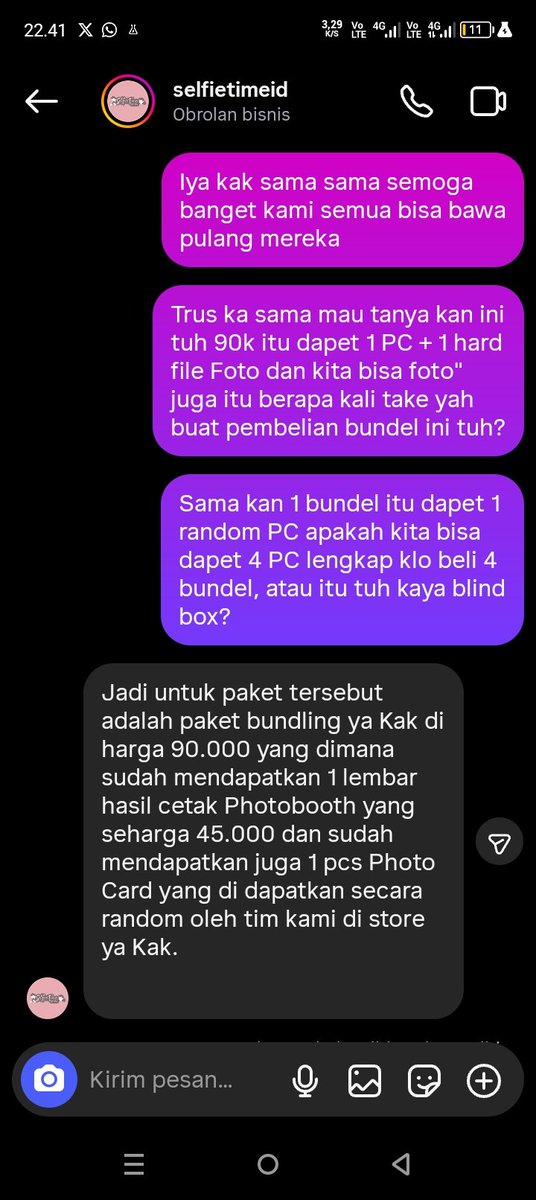 1412_yusakudo's tweet photo. Sedikit info dari etmin Selfie time perihal event sefurden
1. Kemungkinan PC hanya di Stok 1x dengan jumlah tak tentu berapa (limited stok)
2. Kalo kalian beli 4 paket bundling 90k maka kalian akan dapet 4 PC, tapi PCnya tetep di pilih secara random oleh staf toko. https://t.co/MwPvY2TWt7