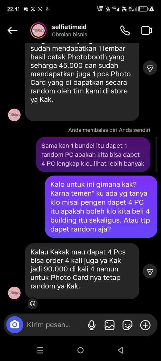 1412_yusakudo's tweet photo. Sedikit info dari etmin Selfie time perihal event sefurden
1. Kemungkinan PC hanya di Stok 1x dengan jumlah tak tentu berapa (limited stok)
2. Kalo kalian beli 4 paket bundling 90k maka kalian akan dapet 4 PC, tapi PCnya tetep di pilih secara random oleh staf toko. https://t.co/MwPvY2TWt7