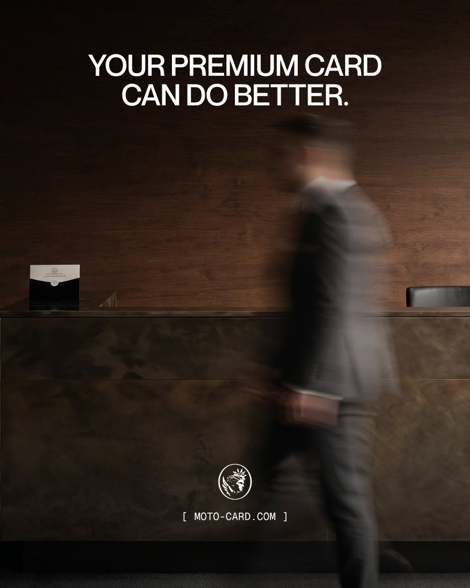 usemotocard's tweet photo. Is your premium card's concierge really worth it?
You still book the hotel, fix the travel problem, chase customer support, and explain yourself again every time you need something.

Moto was built differently.
A dedicated Relationship Manager. Zero FX fees. Visa Infinite. Cashback. Service that remembers you.

Your premium card can do better.