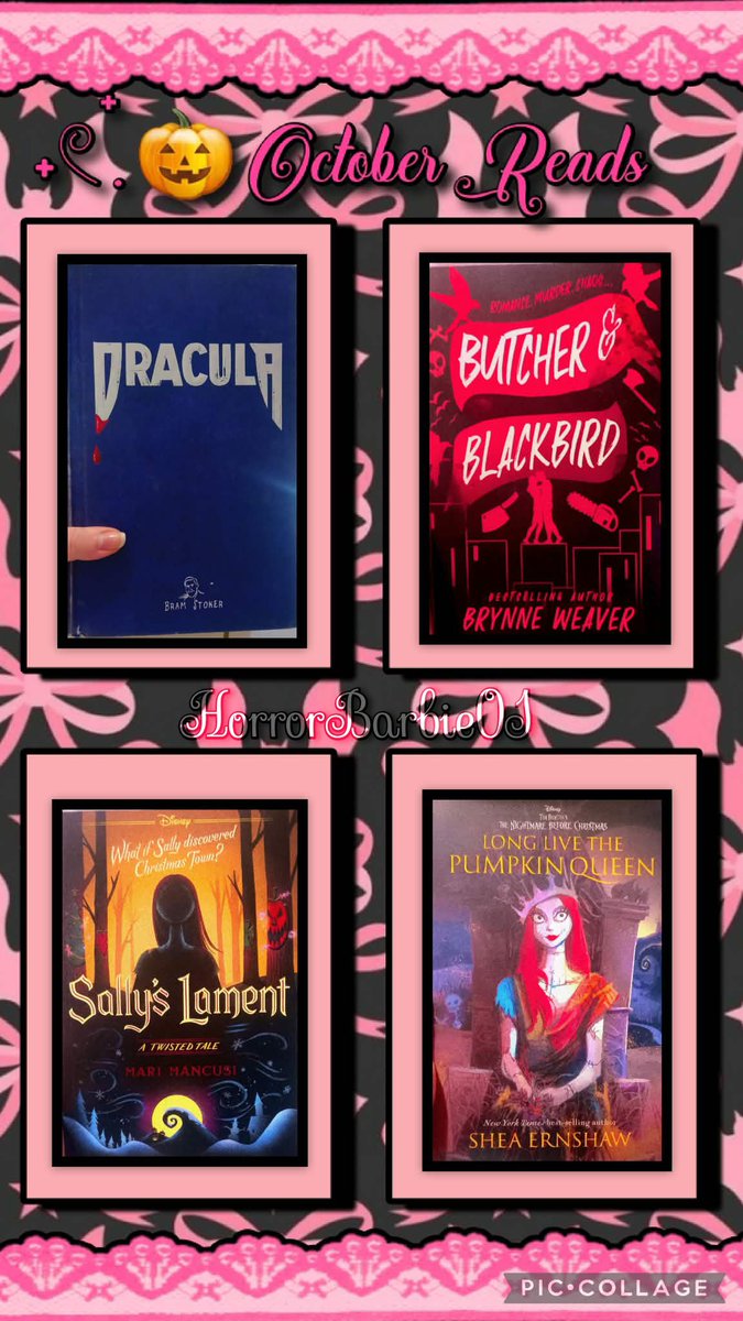 HorrorBarbie31's tweet photo. Some books I'll be trying my best to get through during the month of October since I'm not reading as much anymore and miss it! 📖 
《TAGS🔖》
#Books #BookTwitter #BookCommunity #BookWorm #Halloween #Spookyseason #AmReading #October https://t.co/CTzI3s4xW9