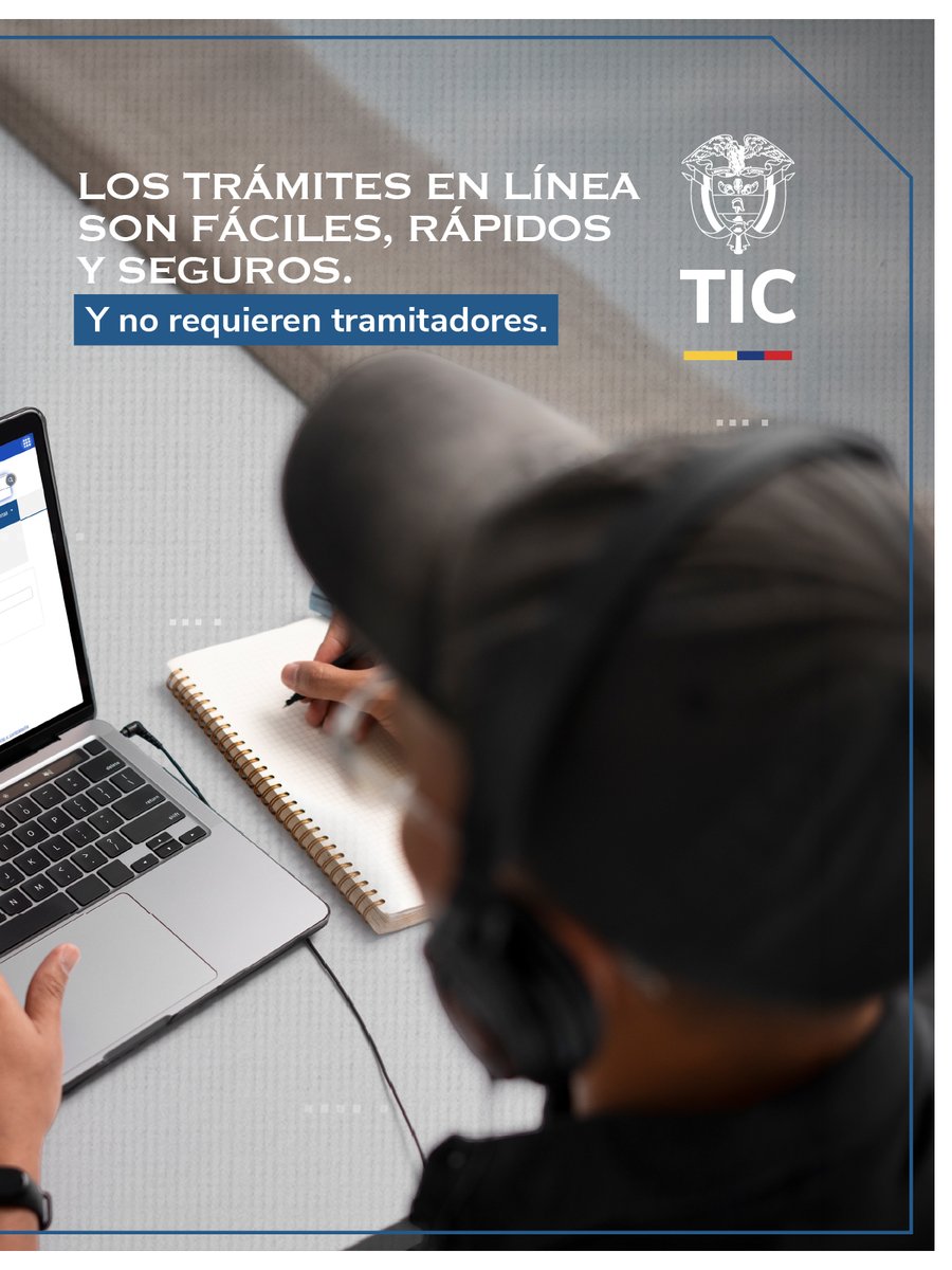 Ministerio_TIC's tweet photo. Los trámites digitales son una realidad 💻✨

En el #MinTIC puedes realizar diferentes gestiones de manera fácil, rápida y segura, directamente en línea.

Antes de iniciar, consulta los requisitos, etapas y canales disponibles para cada trámite.

👉 Conoce más: https://t.co/4Gzdpfnk18

#MinTICEnLínea
