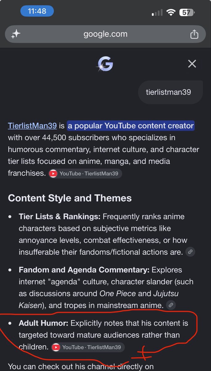 TierlistMan39's tweet photo. @TeamYouTube even your own AI is able to recognize that my content isn’t and has never been aimed at children and has explicitly been labeled not for kids https://t.co/atpPZpV9JQ