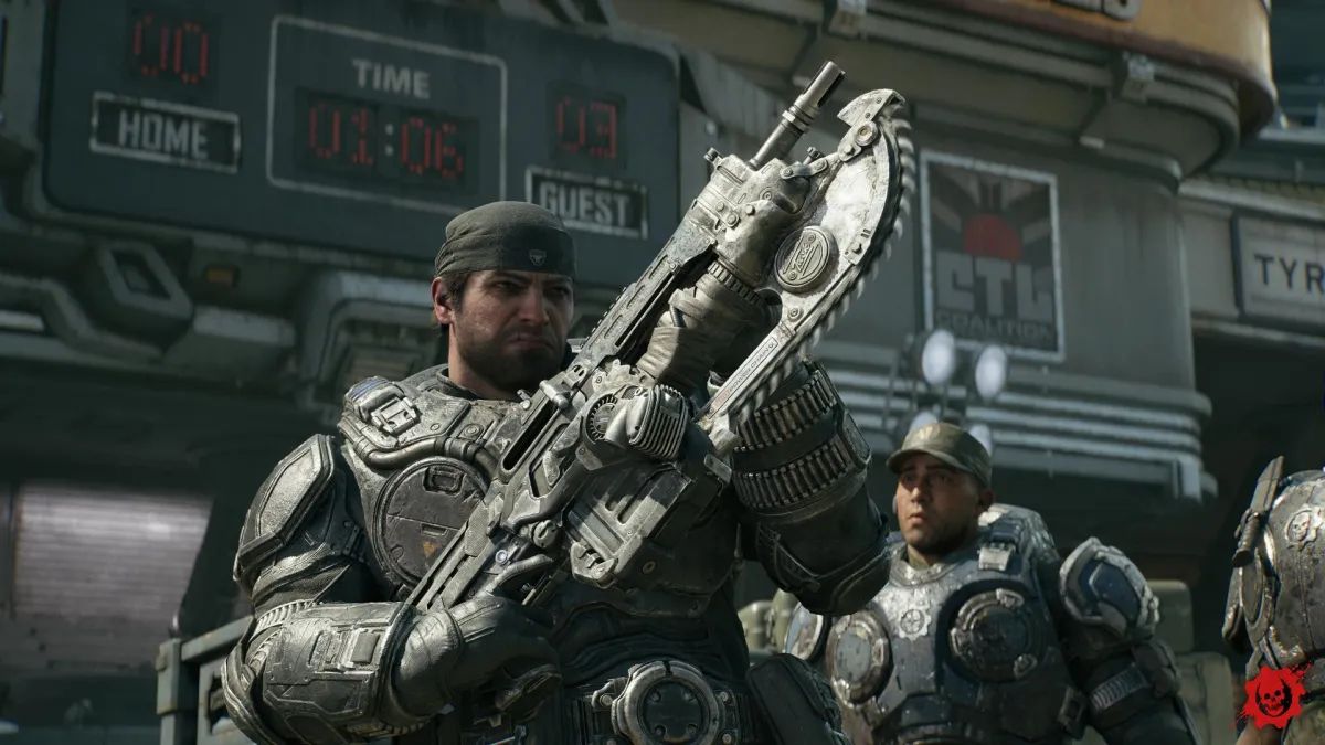 gameinformer's tweet photo. Gears of War: E-Day innovates in all the right ways while keeping the core and heart of the franchise intact, stamping the series’ return with one of, if not its best, entries to date. 

Our review: https://t.co/ITeEje9vox https://t.co/mrSqxSAxl1