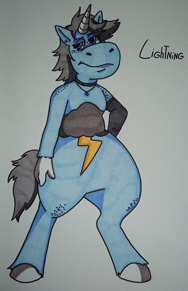 CharlieBleu3's tweet photo. My oc Lightning 🌩🦄
#buddy #buddyoc
#buddytheunicorn #buddyfanart https://t.co/MznMHFo84O