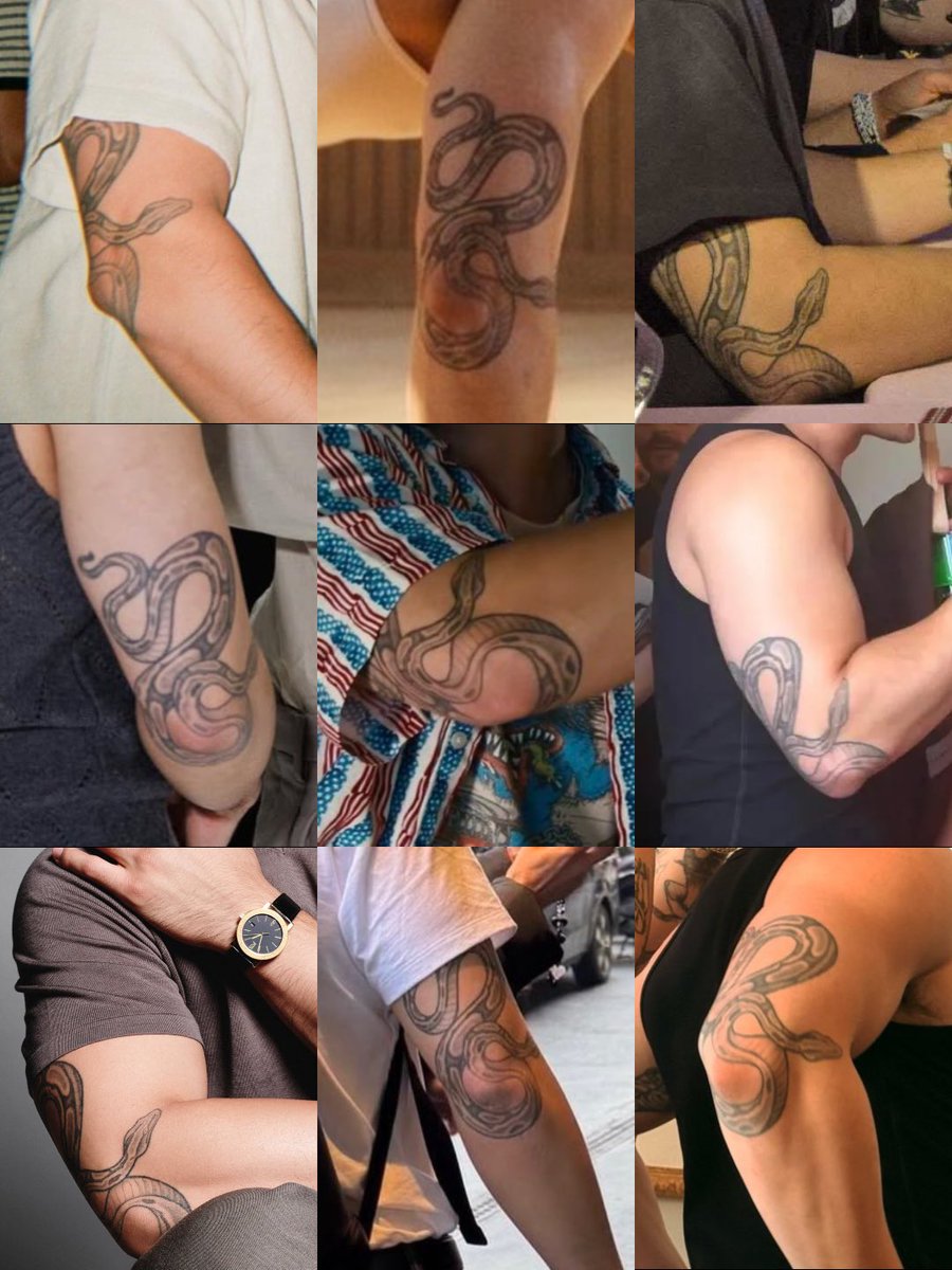 bornthisspring's tweet photo. good god his snake tattoo makes me feral https://t.co/K3s462lqT5