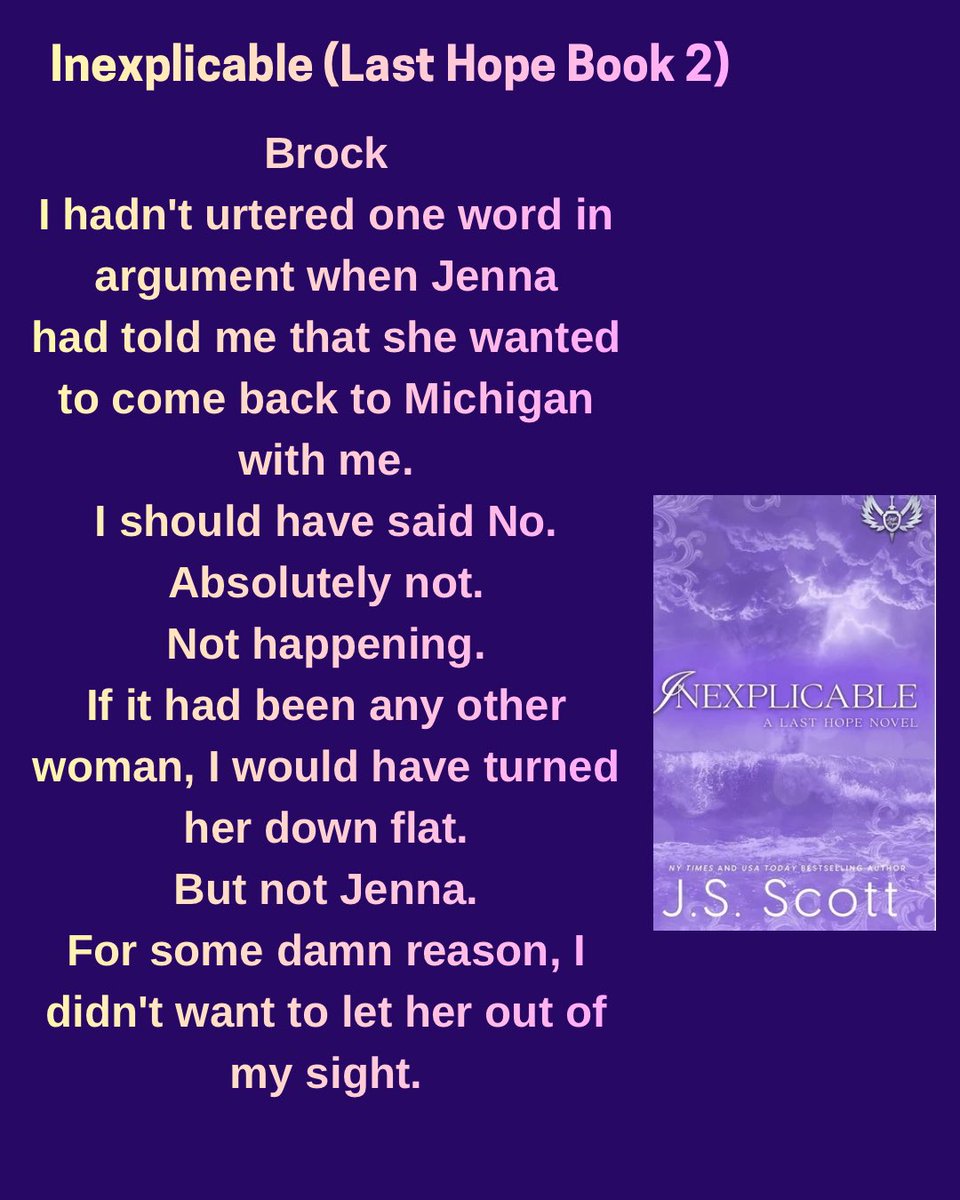 AuthorJSScott's tweet photo. Inexplicable (Last Hope Book 2)
October 23, 2026 

https://t.co/yDGqkxRL2c https://t.co/uNAVEmS3Va