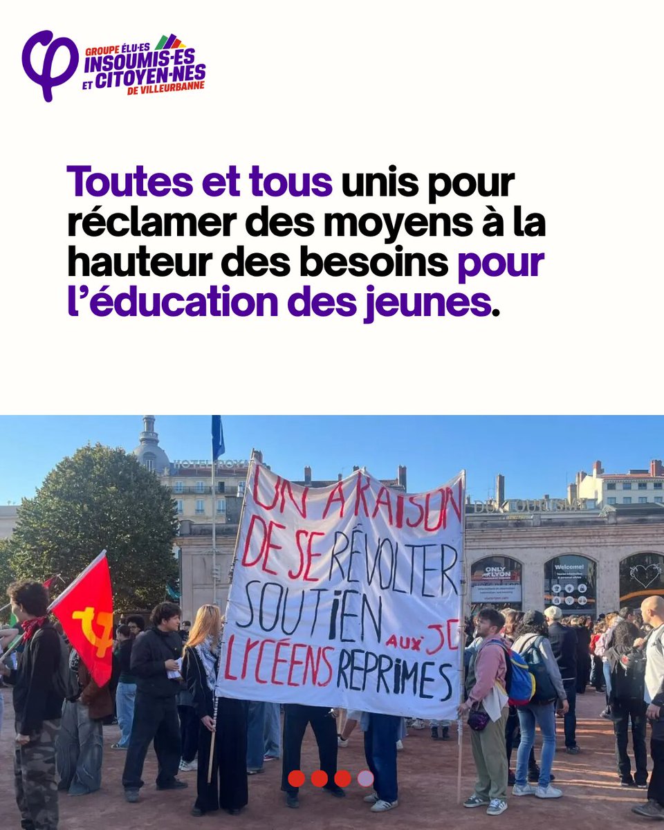 eluslfi69100's tweet photo. Nous étions 30000 à la manifestation à Lyon pour demander des moyens à la hauteur des besoins de l'éducation des jeunes !

#Lyon #manifestation #lyceens #etudiants #manif6octobre #blocage #france https://t.co/5lujtunPGP