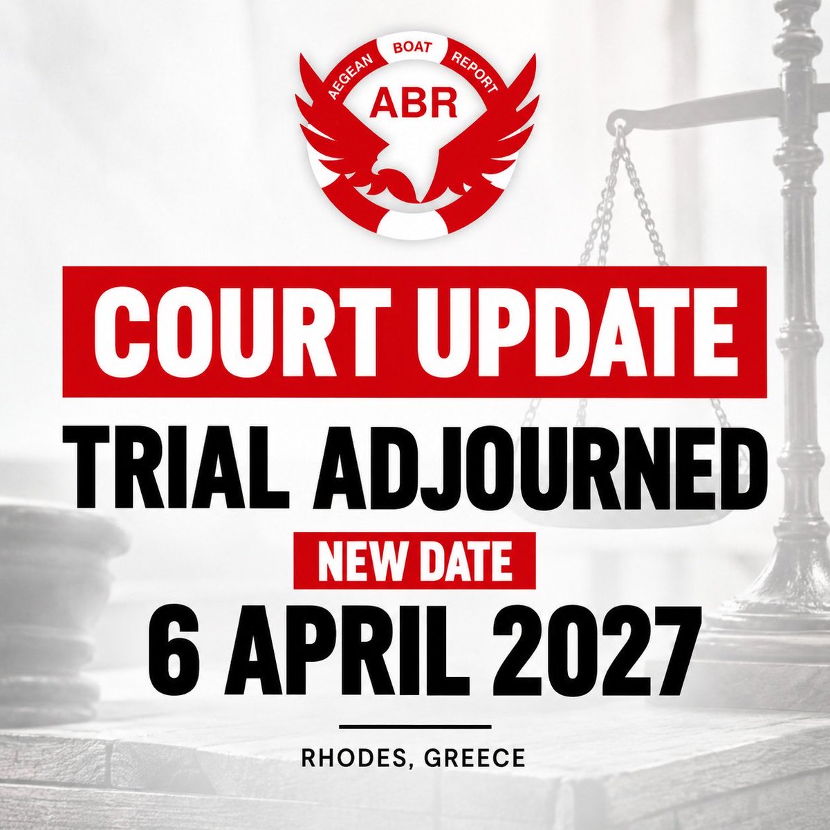 ABoatReport's tweet photo. TODAY’S TRIAL HAS BEEN ADJOURNED UNTIL 6 APRIL 2027

Today, I was represented before the court on Rhodes by my Greek lawyer, Zacharias Kesses.

I could not attend in person because I remain subject to an arrest warrant.

My lawyer submitted a motion challenging the validity of the summons against me. Among the fundamental issues we face is that the summons was never provided to me in a language I understand.

The court did not rule on our motion today.

Instead, the proceedings were adjourned until 6 April 2027 because counsel for my co-defendant, Panagiotis Dimitras, was unable to attend.

This means another six months before the case returns to court.

After years of investigation, an arrest warrant, my arrest in Norway and the enormous legal and financial burden this case has already created, another delay is not insignificant.

Delays in the administration of justice are a persistent problem. Regrettably, on this occasion, the delay was also compounded by my co-defendant’s side, which has contributed to the further judicial harassment I am facing.

I deny the charges against me.

Aegean Boat Report will continue its work.

Tommy Olsen
Founder, Aegean Boat Report

To support my legal defence:

https://t.co/jyL5oxNQa0