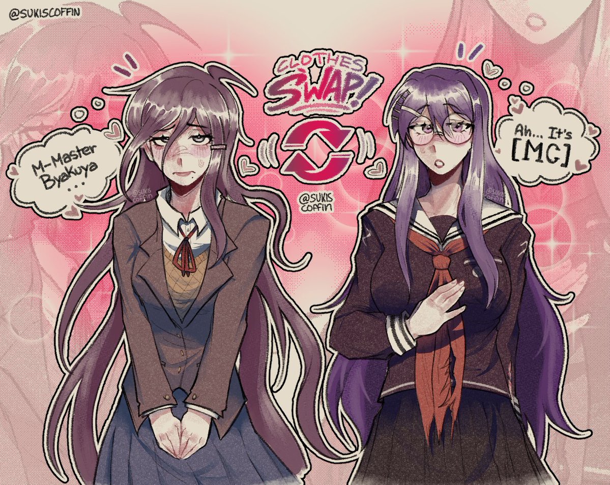 sukiscoffin's tweet photo. My beloved purple haired freaks
#drtwt #ddlc https://t.co/QKLz10Cy5K