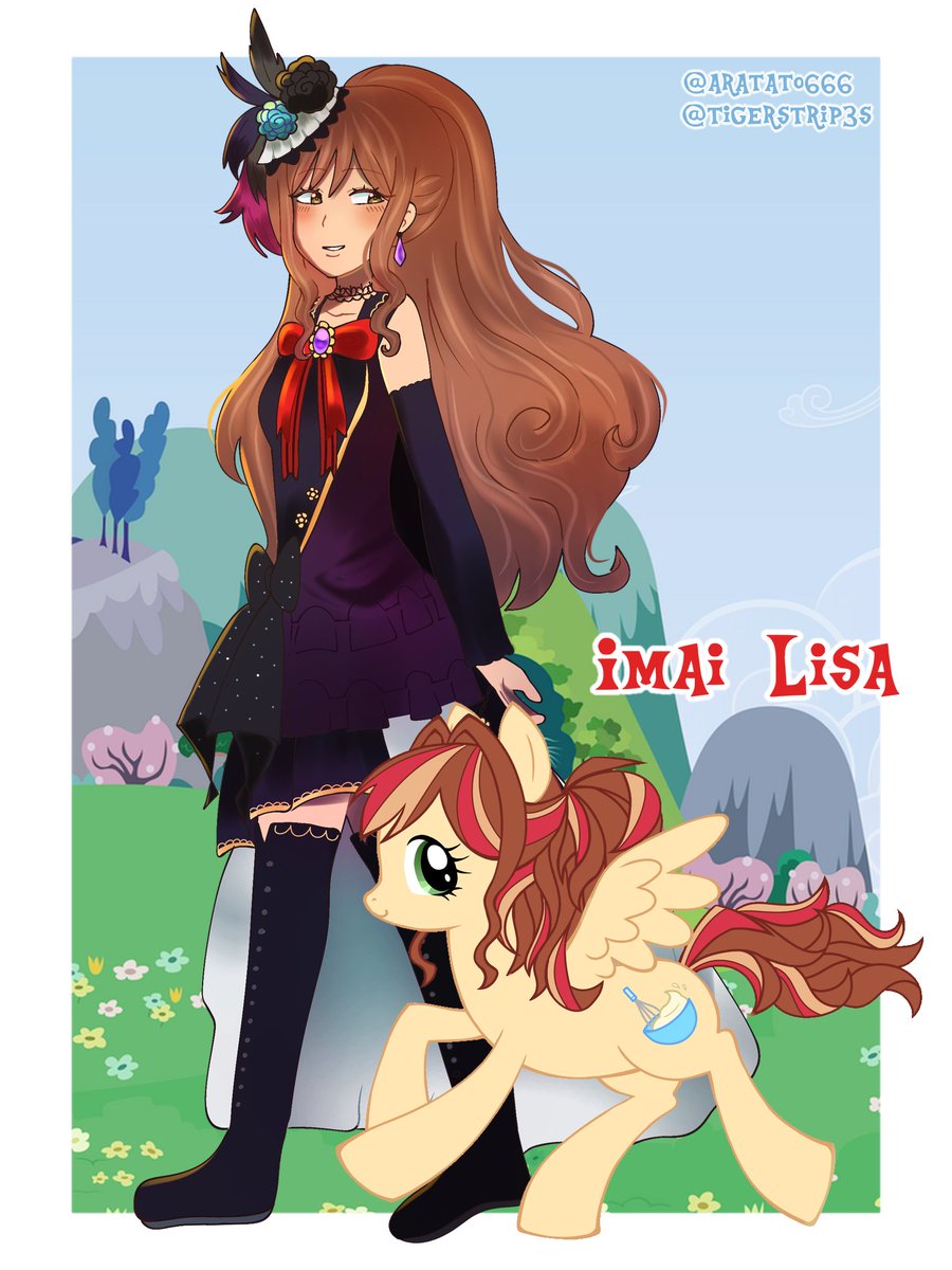 tigerstrip3s's tweet photo. BanGDream! × My Little Pony 
Collab w: @Aratato666 
I forgot to post it before sorry
#bandoriart https://t.co/DBsbGvphFM
