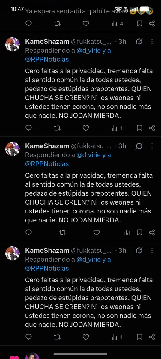 d_virie's tweet photo. @fukkatsu_no_h @RPPNoticias Y después nosotras somos prepotente. XDDDDDDD https://t.co/Qp7CRpez5Z