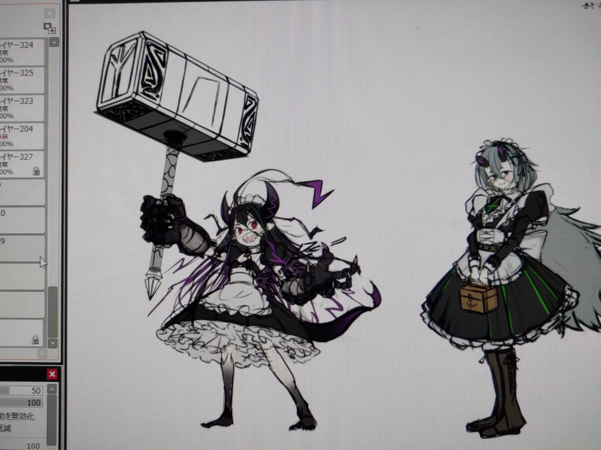 belicontu's tweet photo. 小さい子には大きい武器を持たせたくなる https://t.co/eNMA11Ums8