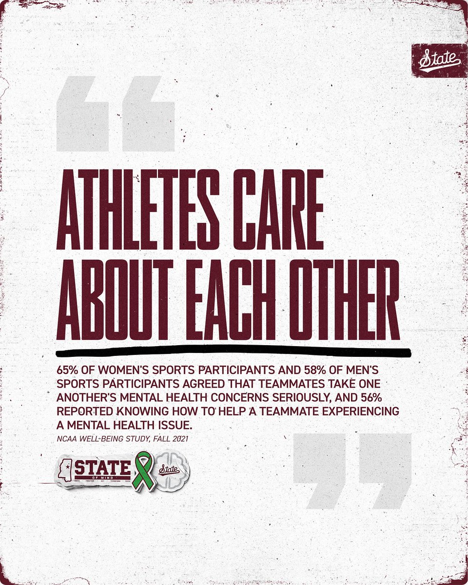 HailStateBAS's tweet photo. Athletes care about each other
#STATEofMind | #YouMeanMore https://t.co/h16N9V7Y16