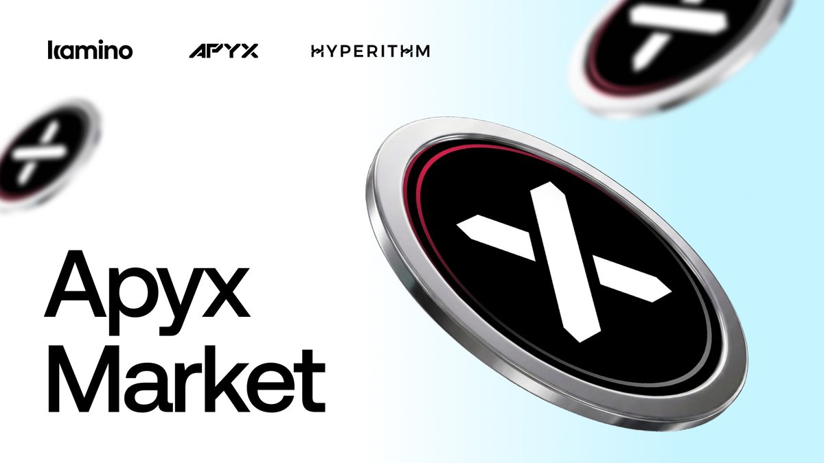 kamino's tweet photo. The Apyx Market is now live on Kamino.

Curated by @Hyperithm, apyUSD can now be used as collateral to access USDC liquidity through Kamino’s isolated credit market. https://t.co/XS72XOvsOQ