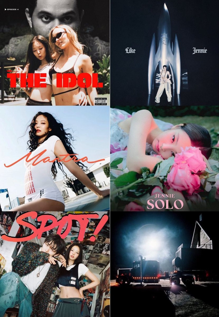 JennieKimData's tweet photo. #JENNIE ties for the most songs by a K-pop soloist to surpass 1 billion streams globally, with 6 songs:

#1. “like JENNIE”
#2. “One Of the Girls”
#3. “Mantra”
#4. “SPOT!”
#5. “SOLO”
#6. “Dracula (JENNIE Remix)” 🆕 https://t.co/EpBZlohzbh
