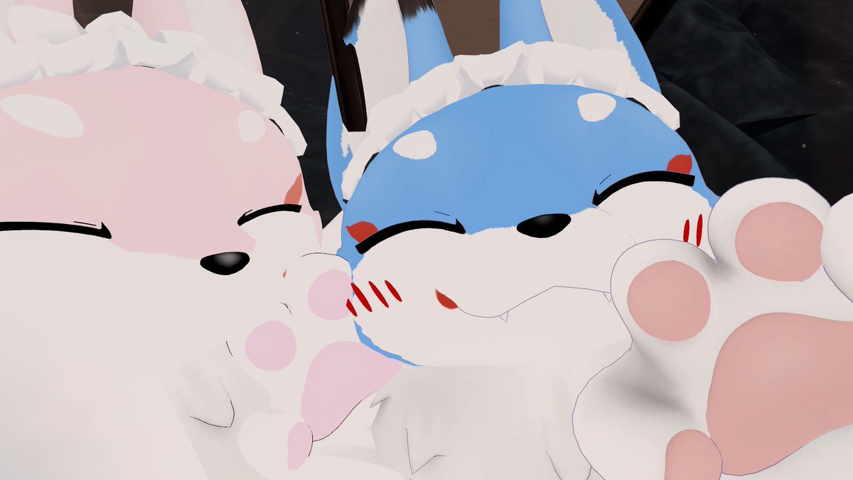 miru5906's tweet photo. 今日のVRチャット
衣装合わせてくれるの本当に嬉しくてぇ〜
モリゲンさんにはワインのボトルでご奉仕しました♡ https://t.co/uypagDwcCh