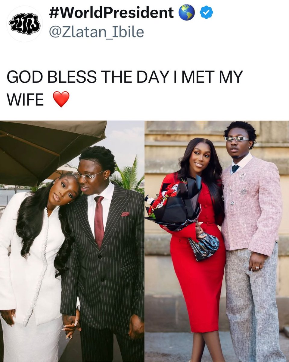 yabaleftonline's tweet photo. Singer Zlatan Ibile gushes over his partner Davita Lamai in a sweet tribute https://t.co/NVX1E3mlHz