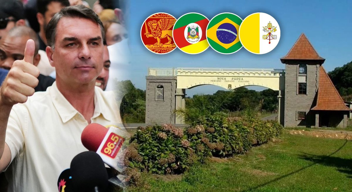 abracetradicao's tweet photo. O município com maior percentual de votos para Flávio Bolsonaro no primeiro turno é Nova Pádua (87,02%), uma cidade do Rio Grande do Sul onde 94,06% da população é católica e quase 100% descendente de imigrantes vênetos que fundaram a região. https://t.co/IvbsSbEUiY