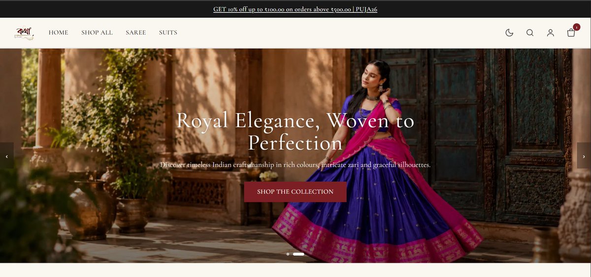 Hyperbola_27's tweet photo. Helping a traditional fashion brand take its business online. โจ
Built a modern e-commerce storefront focused on visual storytelling, smooth shopping, and a premium brand experience.
#WebDevelopment #Ecommerce #ClientWork #D2C https://t.co/1C8t1VkrbX