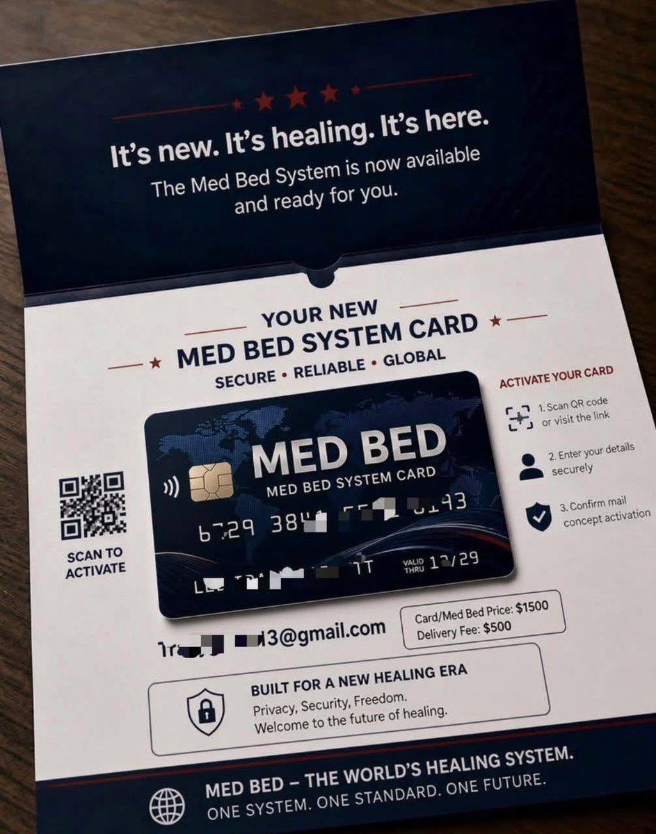 DAVIDXRPLItl's tweet photo. https://t.co/UcjtlJ57eN 🚨If you haven’t received your Med Bed chip card yet, and QFS card send me a direct message. I’ll provide you with more information and guide you through the process.on medbed and QFS🚨 @JamminLajn https://t.co/KQZq28iqNV