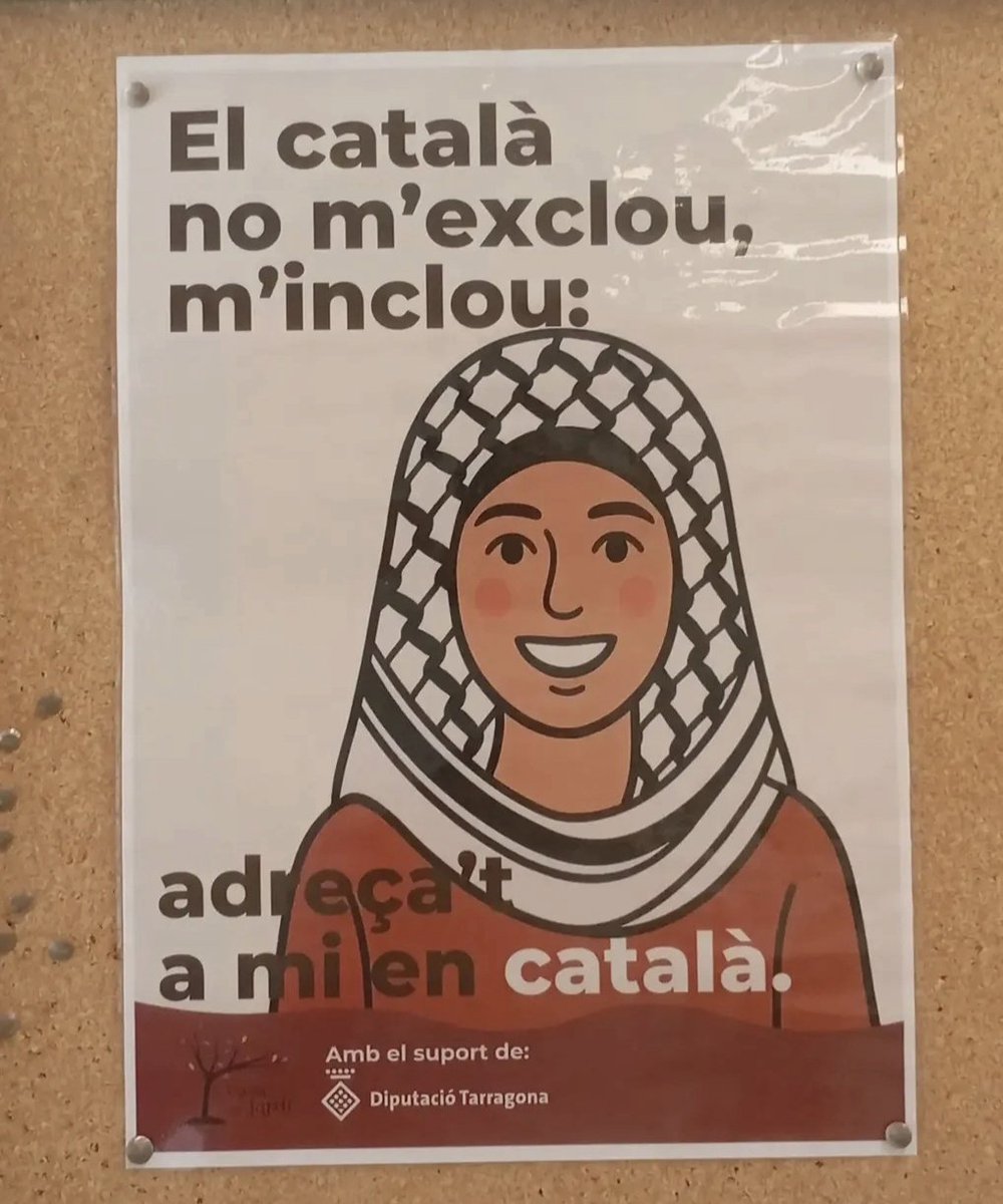 orriolsderipoll's tweet photo. La Diputació de Tarragona normalitzant el vel islàmic misògin i fonamentalista.

El català no exclou, però aquest drap que vexa i humilia la dona, sí...

Irresponsables!

#SalvemCatalunya https://t.co/rATuyAGN7P