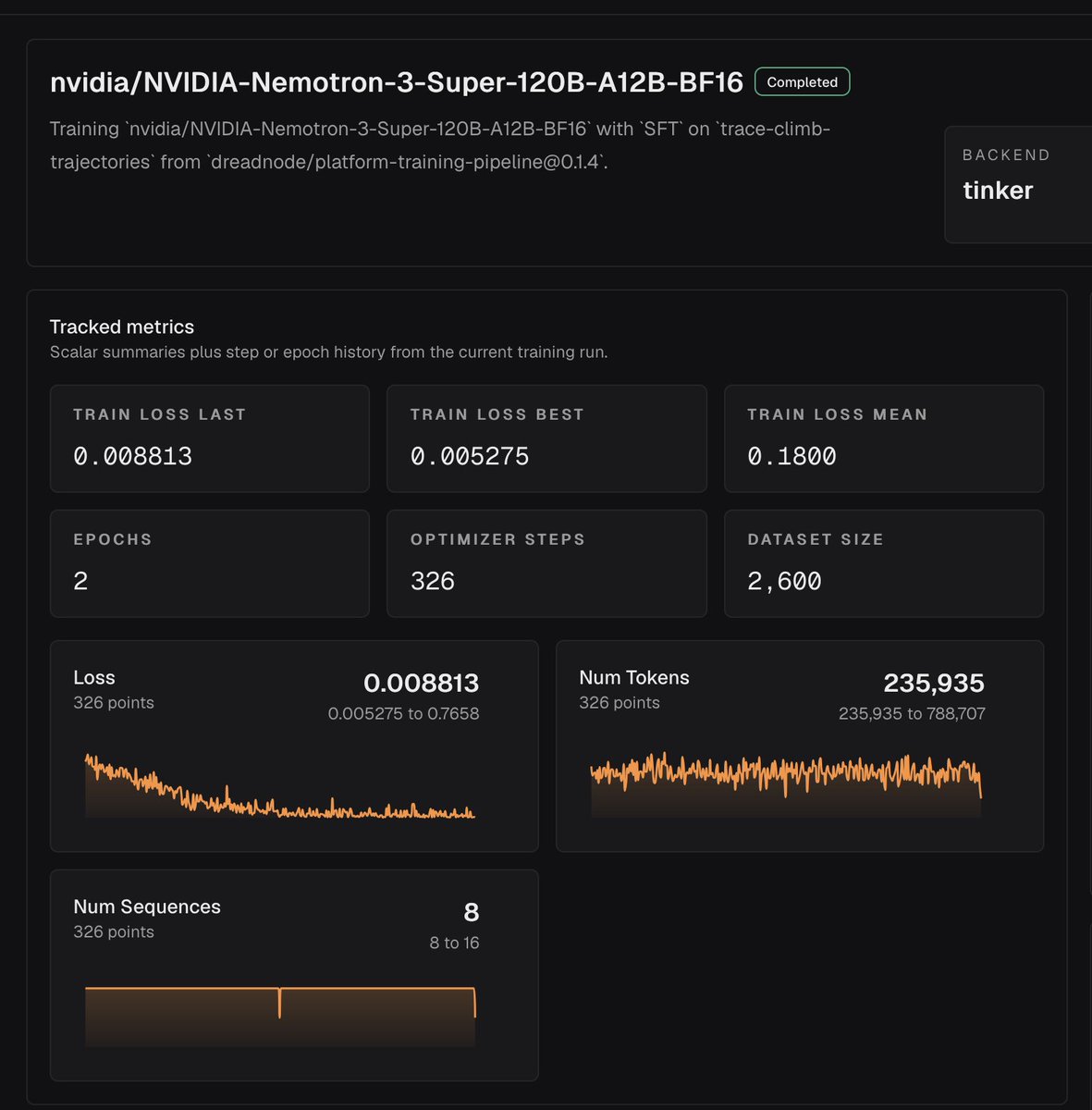 moo_hax's tweet photo. I trained a model to memorize all the trace data, so I don't have to /s. 

Needs few more lines, but workers batch my traces into pipeline. https://t.co/s95hqGe56T